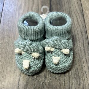 Carter's Soft Green Baby Booties